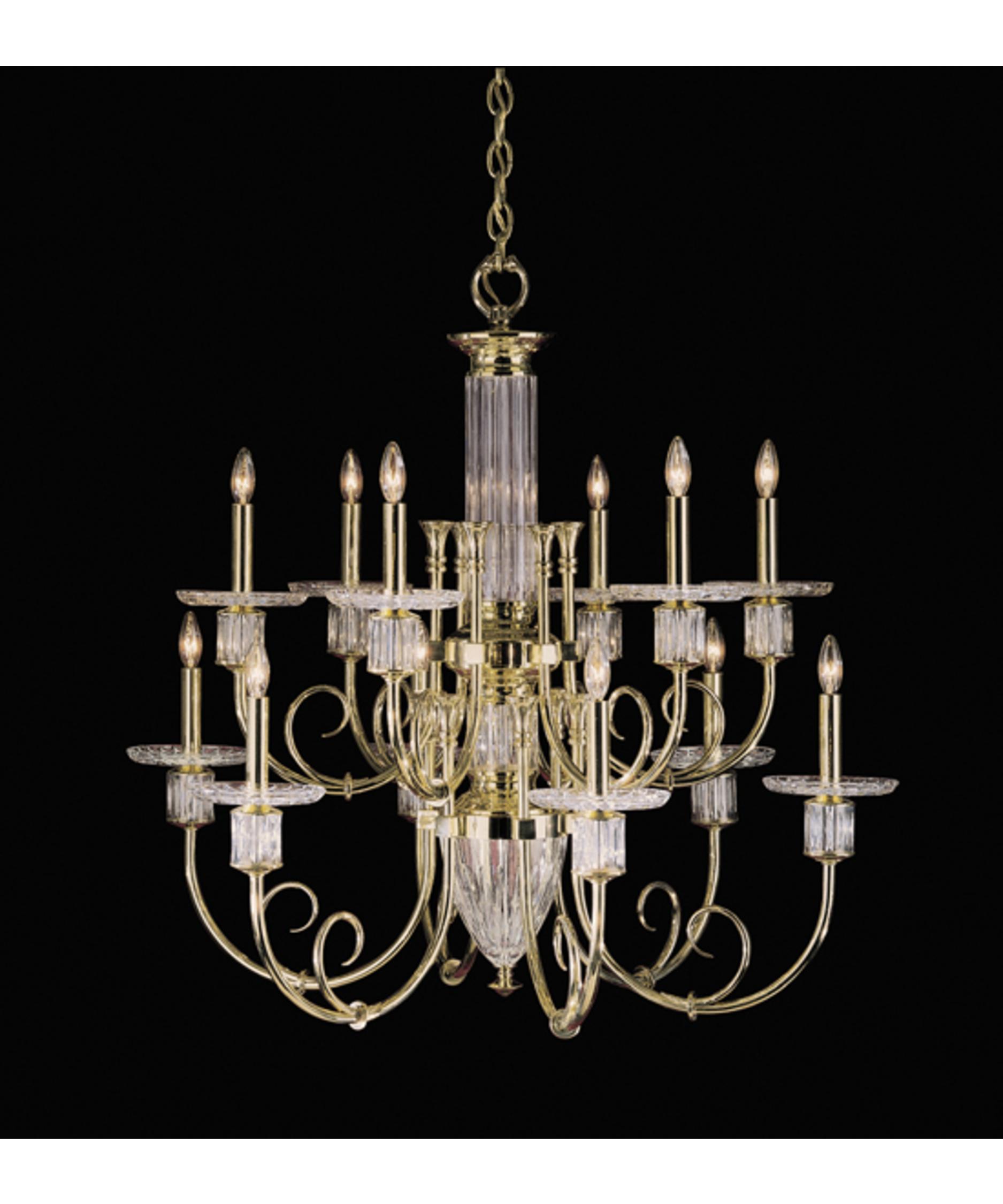 Nulco Lighting Sherwood Inch Wide Light Chandelier - Shown In Polished Brass nulco lighting sherwood inch wide light chandelier - shown in polished brass