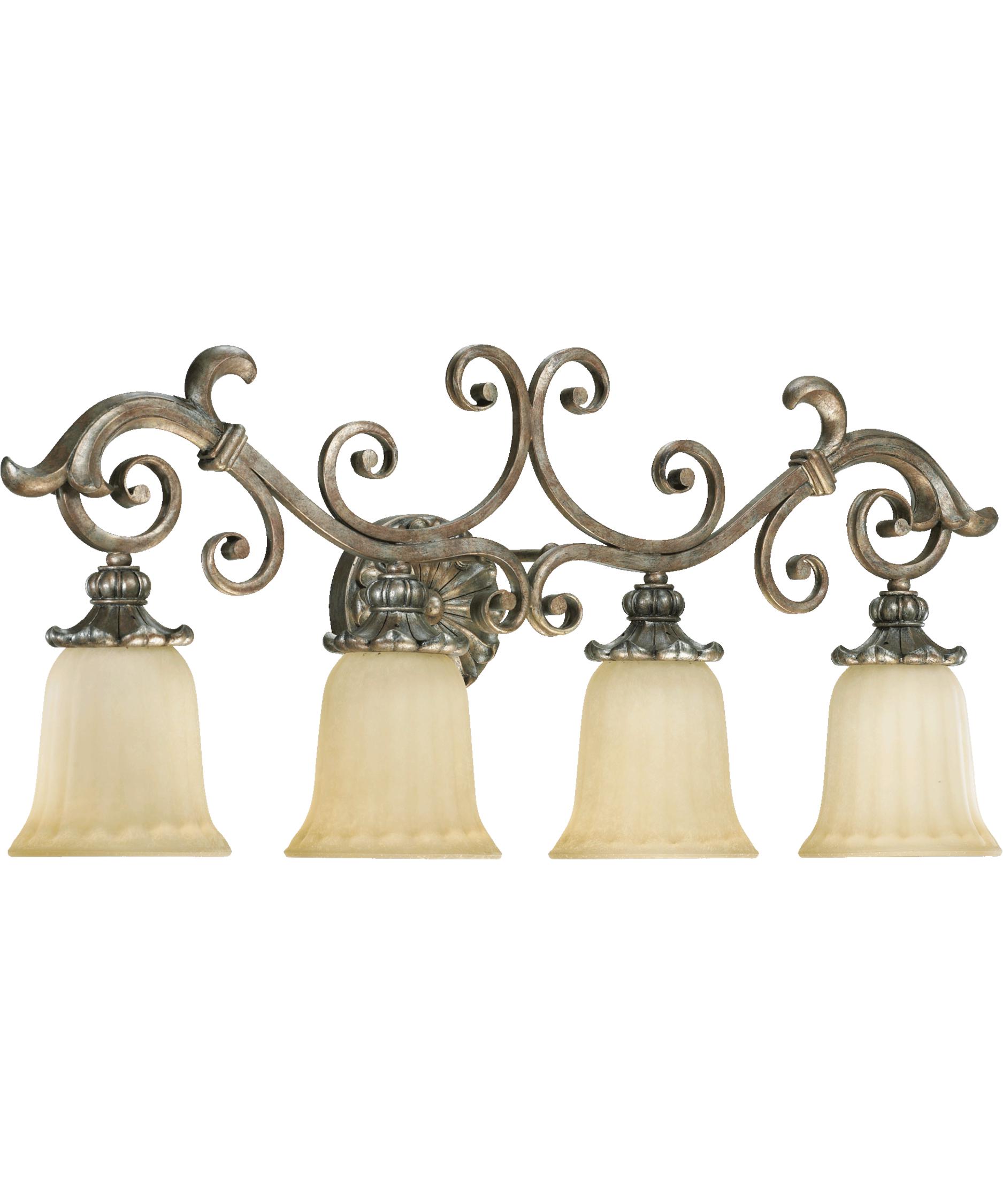 Quorum Bathroom Lighting quorum international 5100-4 barcelona 33 inch wide bath vanity Quorum Bathroom Lighting quorum international 5100-4 barcelona 33 inch wide bath vanity